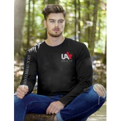 Black Union made Organic Cotton Long Sleeve T-Shirt